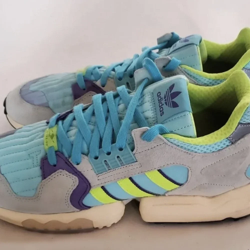 Adidas Originals ZX Torsion Clear Aqua Men Shoes 10 - Picture 3 of 4